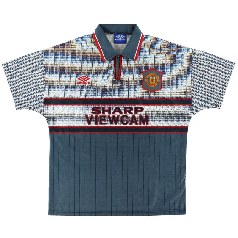 1995-96 Manchester United Umbro Away Shirt L - Classic Football Kit
