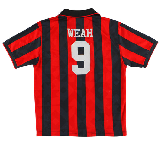 1995-96 AC Milan Lotto Home Shirt Weah #9 L