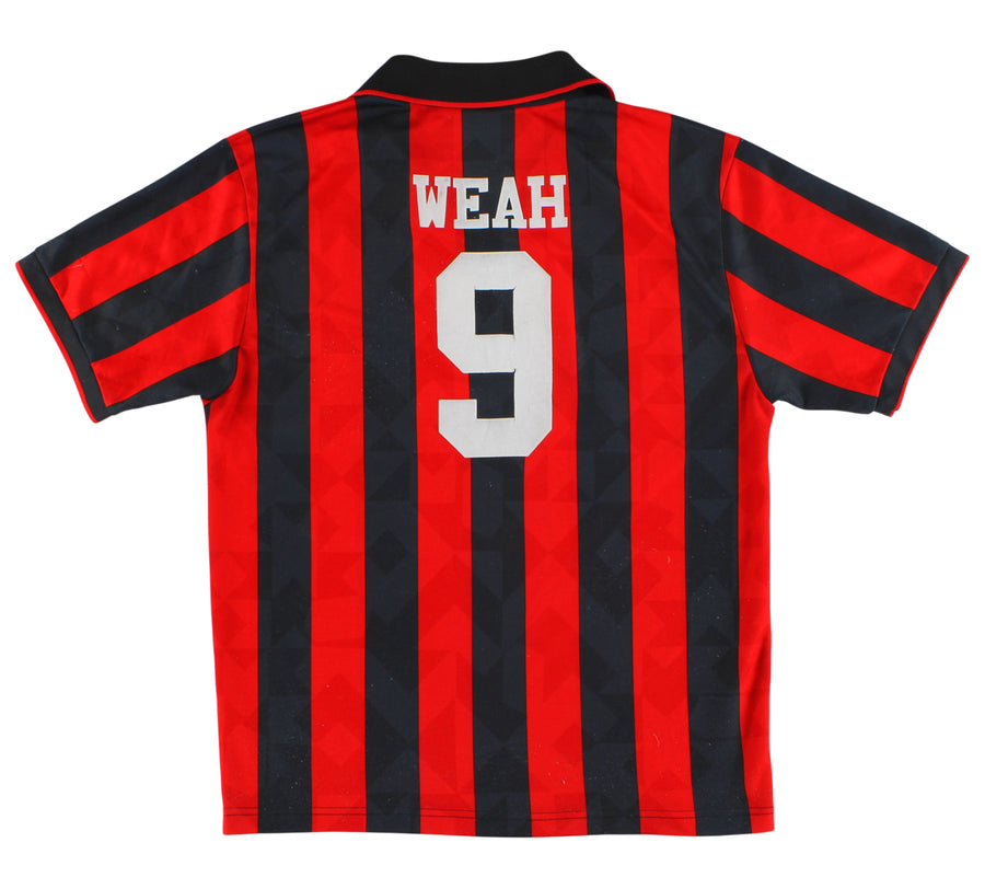 1995-96 AC Milan Lotto Home Shirt Weah #9 L