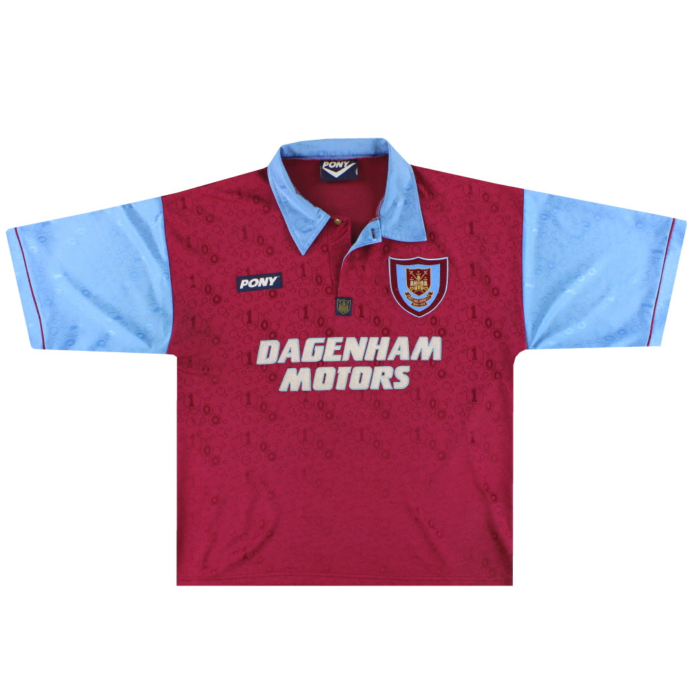 1995-97 West Ham Pony Centenary Home Shirt L