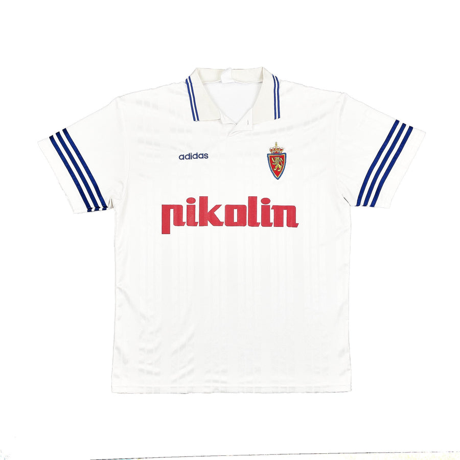 1995/96 Real Zaragoza Home Shirt (XXL) Adidas