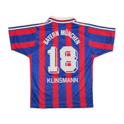 1995/97 Bayern Munich Klinsmann #18 Home Shirt (S) Adidas