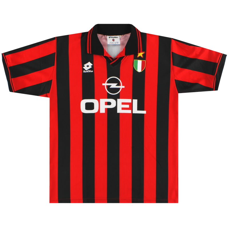 1996-97 AC Milan Lotto Home Shirt *Mint* XL