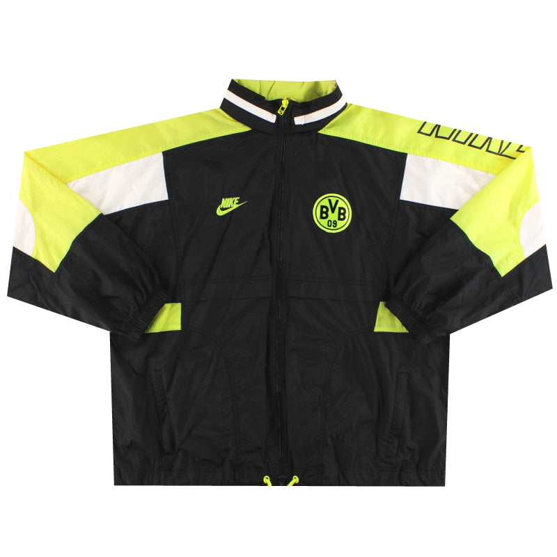 1996-97 Borussia Dortmund Nike Hooded Rain Jacket S - Classic Football Kit