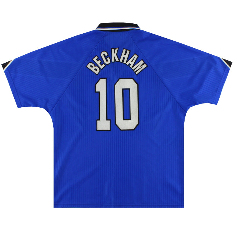 1996-97 Manchester United Umbro Third Shirt Beckham #10 L