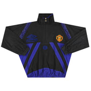 1996-97 Manchester United Umbro 1/2 Zip Track Jacket M - Classic Football Kit