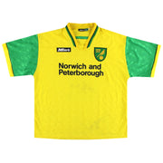 1996-97 Norwich City Mitre Home Shirt M - Classic Football Kit