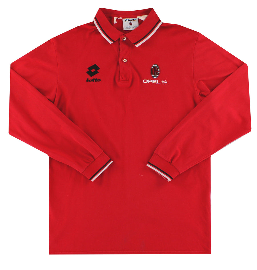 1996-97 AC Milan Lotto Polo Shirt XL