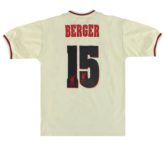 1996-97 Liverpool Reebok Away Shirt Berger #15 Y