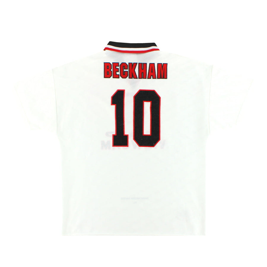 1996-97 Manchester United Umbro Away Shirt Beckham #10 L