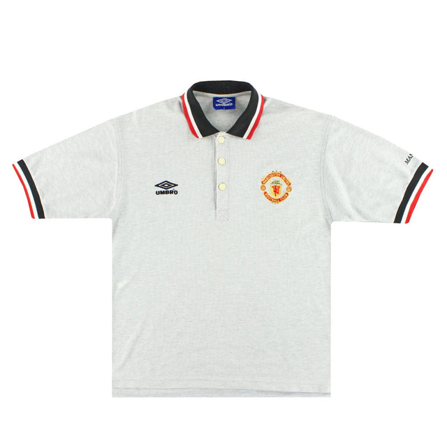 1996-97 Manchester United Umbro Polo Shirt M