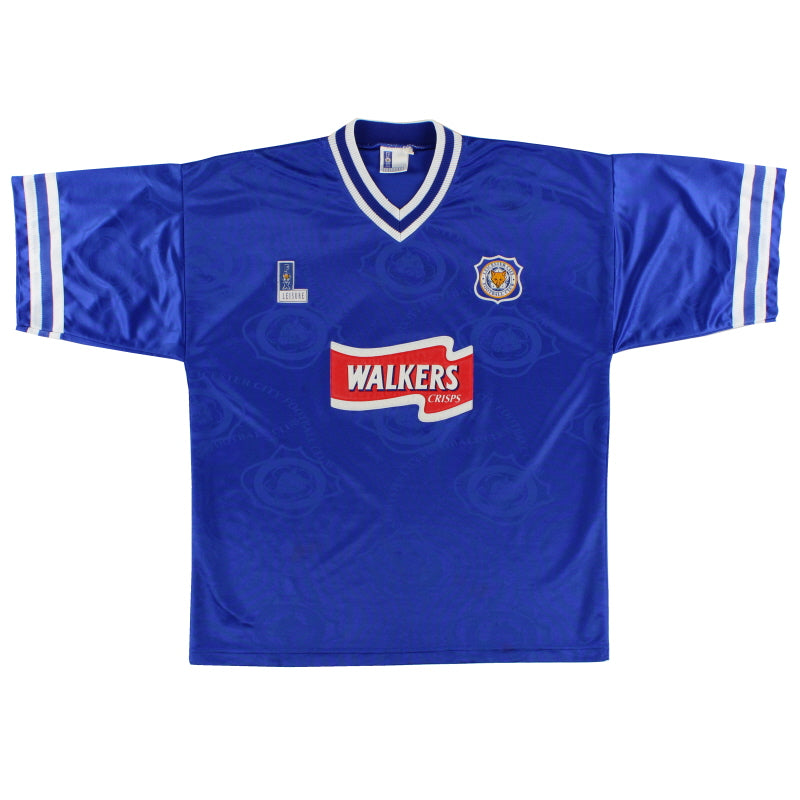 1996-98 Leicester Fox Leisure Home Shirt L