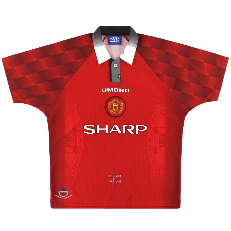 1996-98 Manchester United Umbro Home Shirt *As New* L
