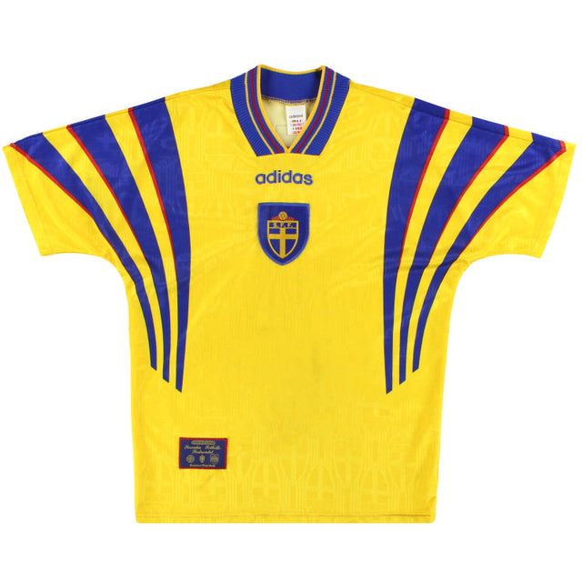 1996-98 Sweden adidas Home Shirt M