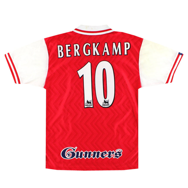 1996-98 Arsenal Nike Home Shirt Bergkamp #10 L