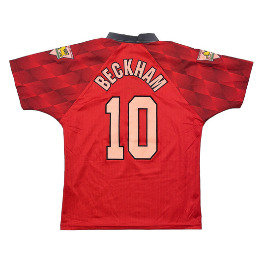 1996/98 Manchester United Beckham #10 Home Shirt (Y) Umbro