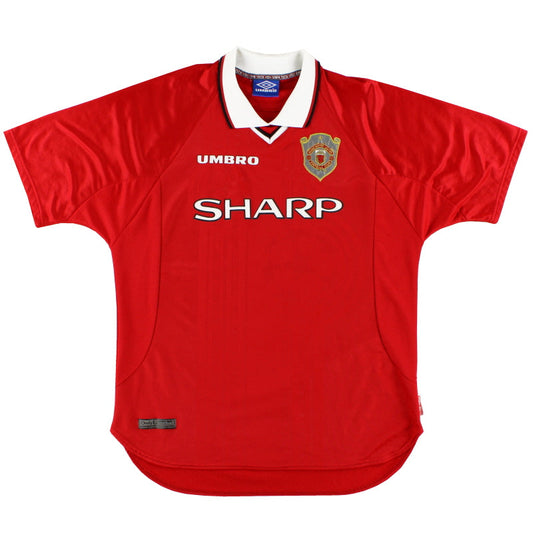 1997-00 Manchester United Umbro Champions League Home Shirt XL