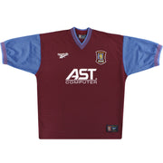 1997-98 Aston Villa Reebok Home Shirt Yorke #10 Y - Classic Football Kit
