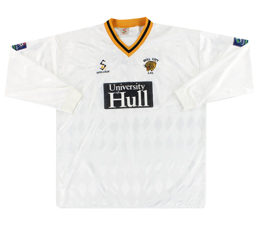 1997-98 Hull City Super League Player Issue Away Shirt #10 L/S XXL