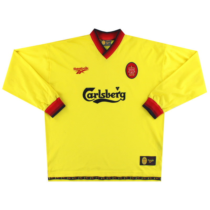 1997-99 Liverpool Reebok Away Shirt *Mint* L/S XL