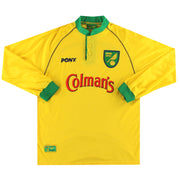 1997-99 Norwich City Home Shirt L/S *Mint*