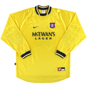 1997-99 Rangers Nike Goalkeeper Shirt L - Classic Football Kit