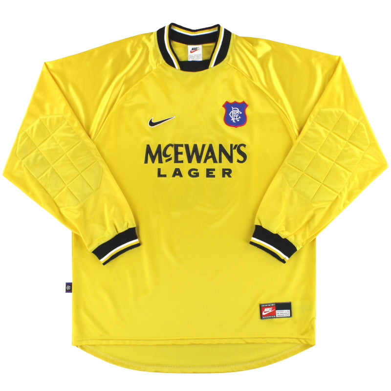 1997-99 Rangers Nike Goalkeeper Shirt L - Classic Football Kit