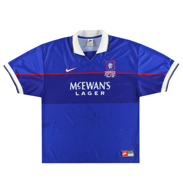 1997-99 Rangers Nike 'Cup Final' Home Shirt XXL