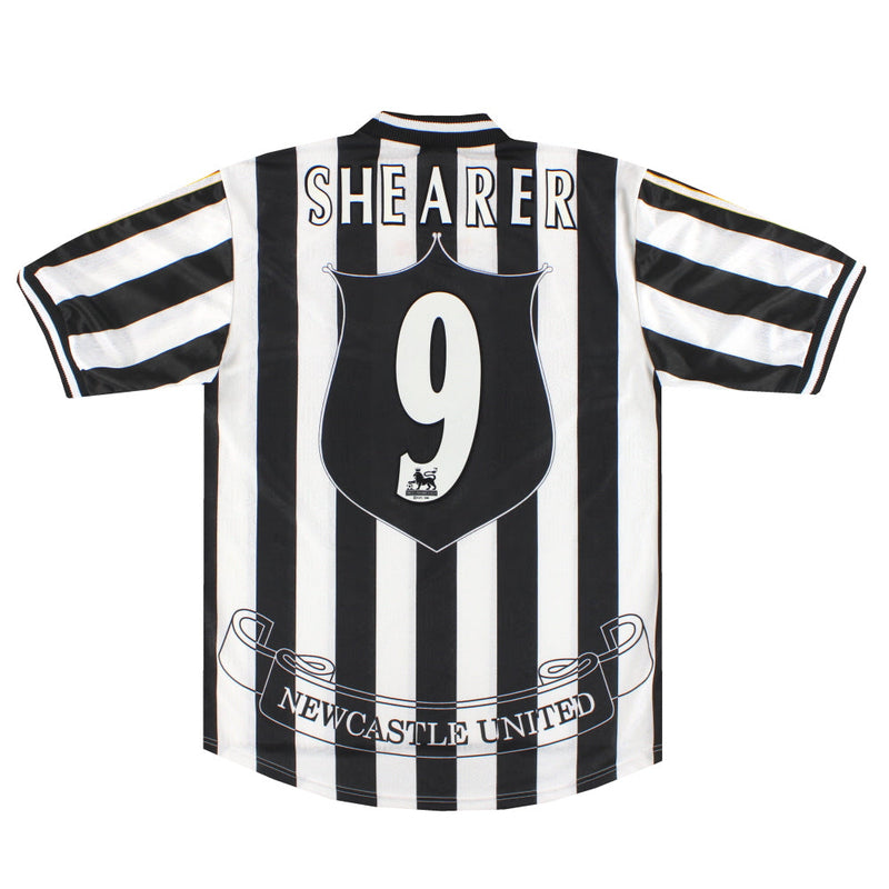 1997-99 Newcastle adidas Home Shirt Shearer #9 *Mint* L