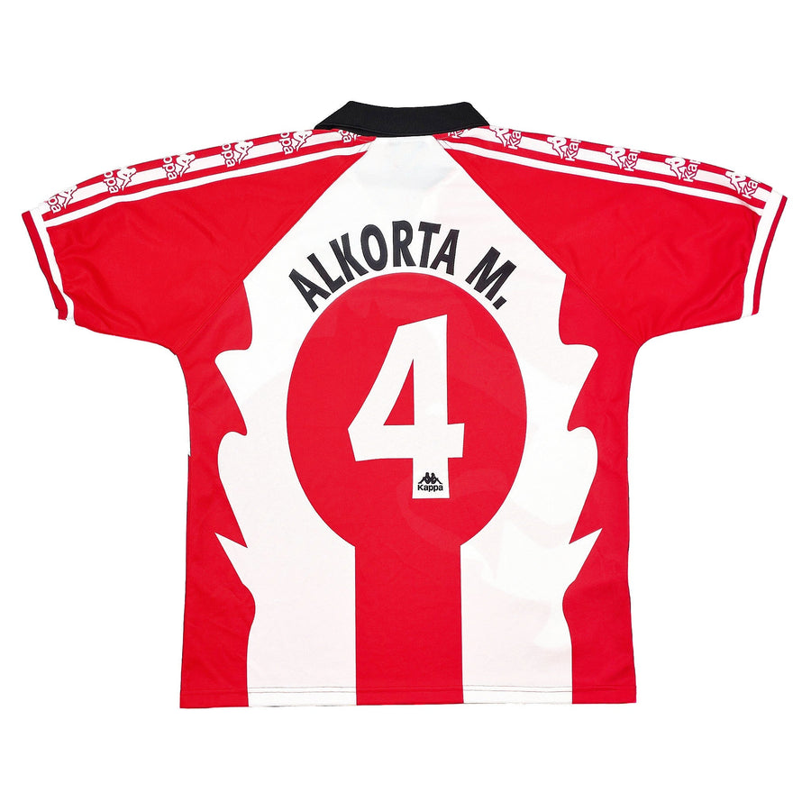 1997/98 Athletic Bilbao Alkorta M #4 *Player Issue* Home Shirt (XL) Kappa