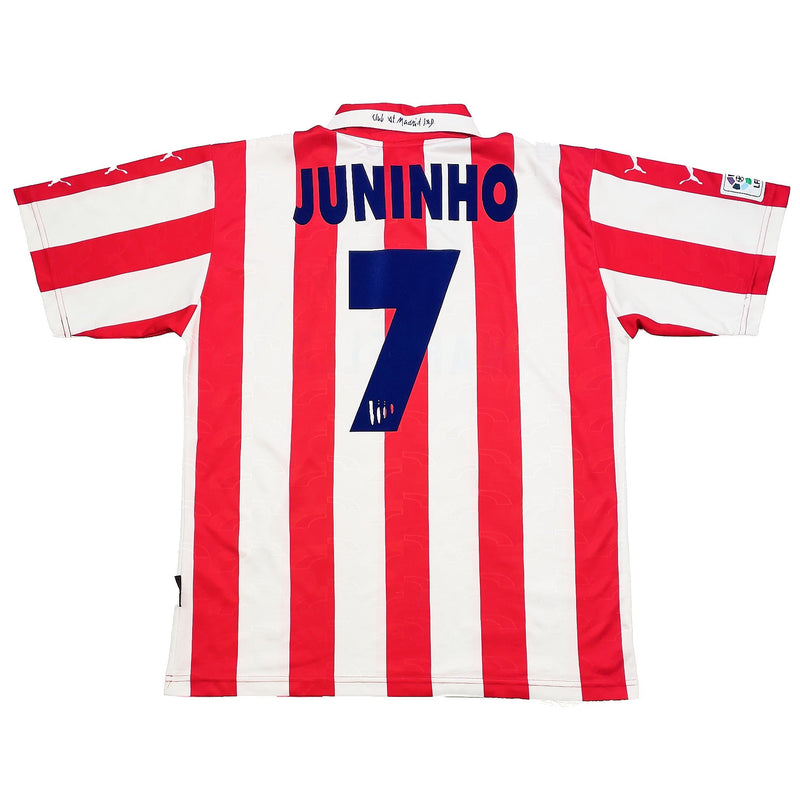 1997/98 Atletico Madrid Juninho #7 Home Shirt (XL) Puma