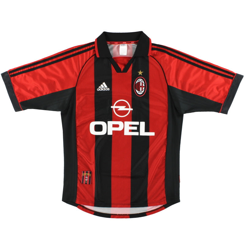1998-00 AC Milan adidas Home Shirt M