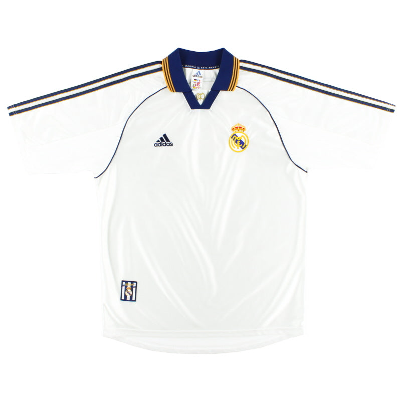 1998-00 Real Madrid adidas Home Shirt L/XL