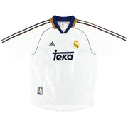 1998-00 Real Madrid adidas Home Shirt L - Classic Football Kit