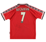 1998-00 Manchester United Umbro Home Shirt Beckham #7 M