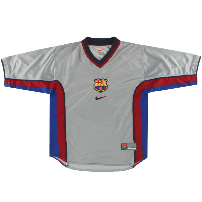 1998-01 Barcelona Nike Away Shirt S - Classic Football Kit