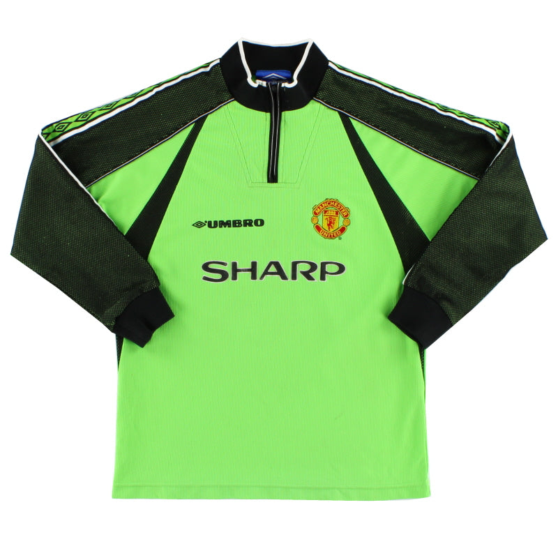 1998-99 Manchester United Umbro Goalkeeper Shirt Y - Classic Football Kit