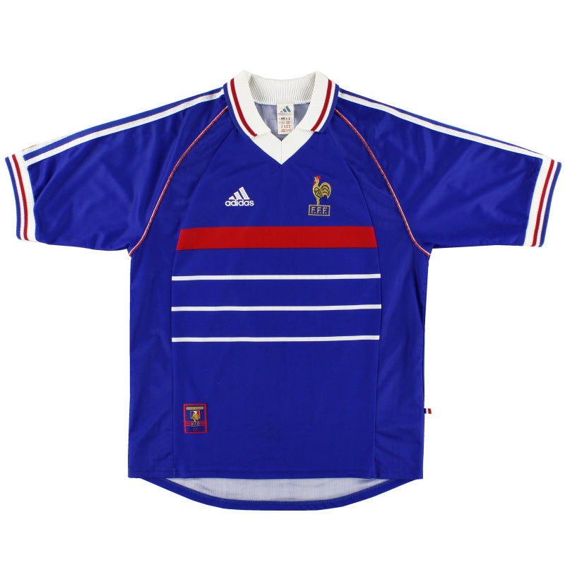 1998 France adidas Home Shirt S - Classic Football Kit