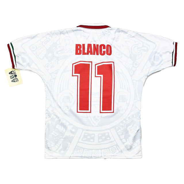 1998 Mexico Blanco #11 *BNWT* Reissue Away Shirt (S) ABA Sport