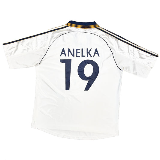 1998/00 Real Madrid Anelka #19 Home Shirt (XL) Adidas