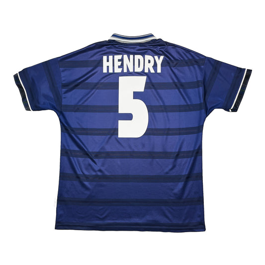 1998/00 Scotland Hendry #5 Home Shirt (XL) Umbro
