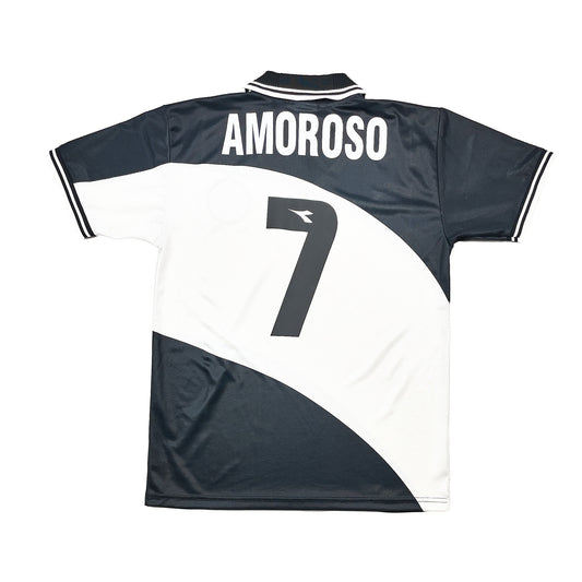 1998/99 Udinese Amoroso #7 European Home Shirt (L) Diadora