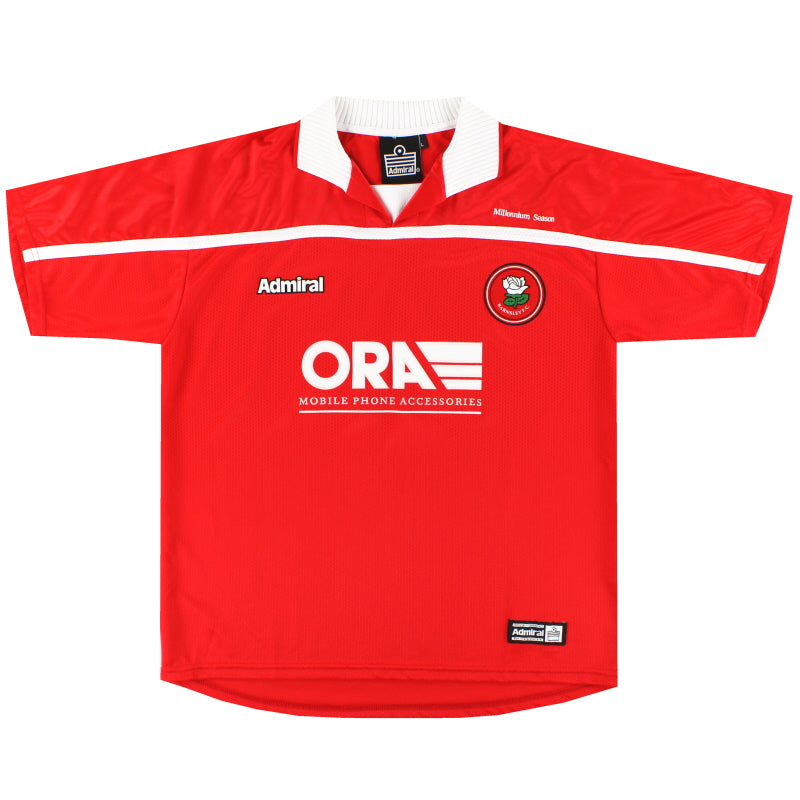 1999-00 Barnsley Admiral Home Shirt XL - Classic Football Kit