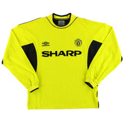 1999-00 Manchester United Umbro Goalkeeper Shirt Y - Classic Football Kit