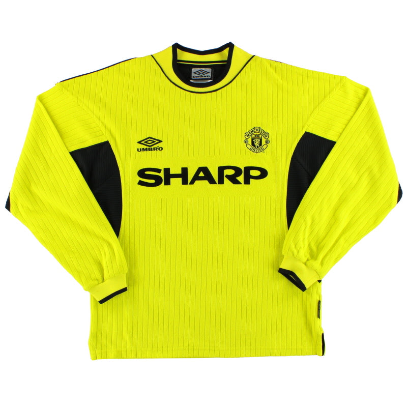 1999-00 Manchester United Umbro Goalkeeper Shirt Y - Classic Football Kit