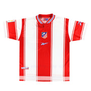 1999-00 Atletico Madrid Reebok Home Shirt L - Classic Football Kit
