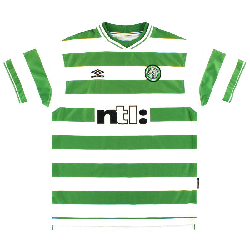 1999-01 Celtic Umbro Home Shirt XL - Classic Football Kit