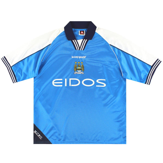 1999-01 Manchester City Le Coq Sportif Home Shirt XXL