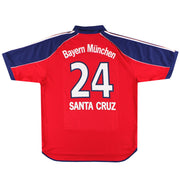1999-01 Bayern Munich adidas Home Shirt Santa Cruz #24 XL