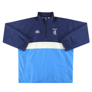 1999-01 Chelsea Umbro 1/4 Zip Hooded Track Top XL